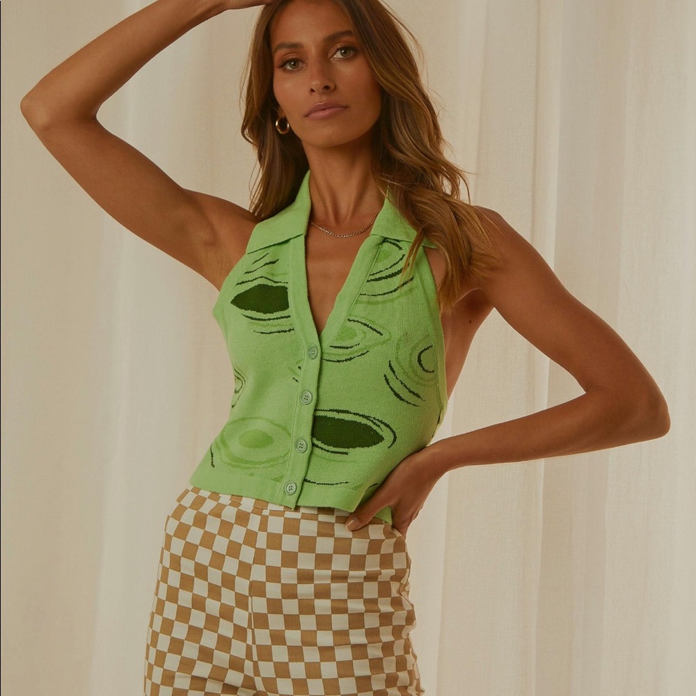 NWT Pepper Mayo Size S Halter Top